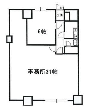 賃貸オフィス間取り図