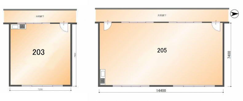 賃貸オフィス間取り図