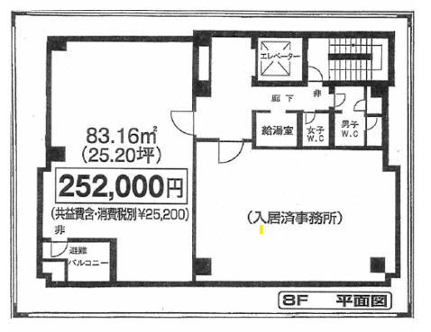 賃貸オフィス間取り図