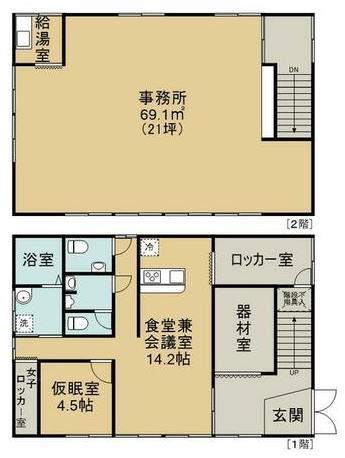 賃貸オフィス間取り図