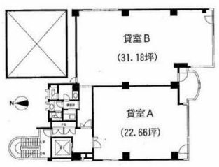 賃貸オフィス間取り図