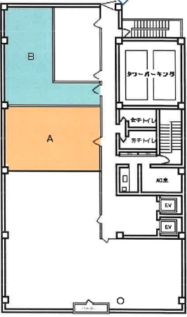 賃貸オフィス間取り図