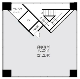 賃貸オフィス間取り図