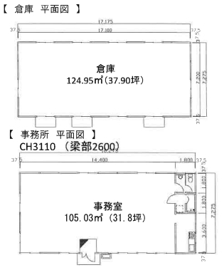 賃貸オフィス間取り図