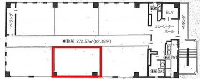 賃貸オフィス間取り図