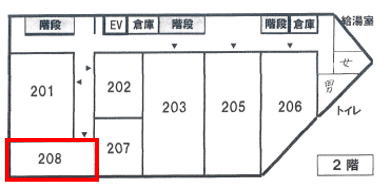 賃貸オフィス間取り図