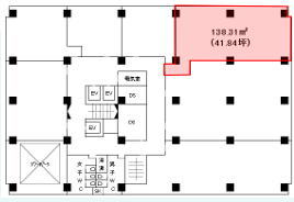 賃貸オフィス間取り図