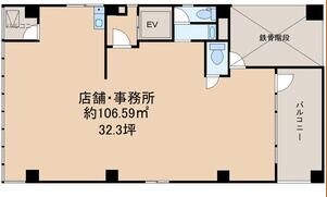 賃貸オフィス間取り図