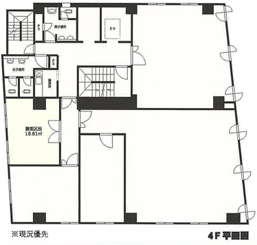 賃貸オフィス間取り図