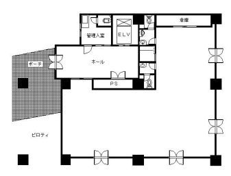 賃貸オフィス間取り図
