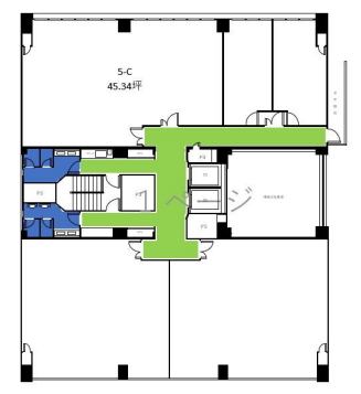 賃貸オフィス間取り図