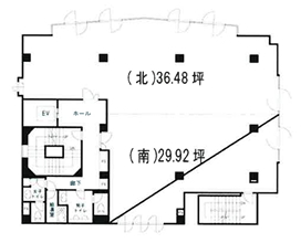 賃貸オフィス間取り図