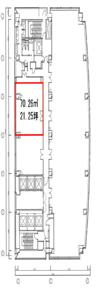 賃貸オフィス間取り図