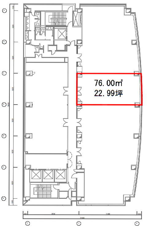 賃貸オフィス間取り図