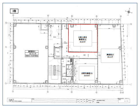 賃貸オフィス間取り図